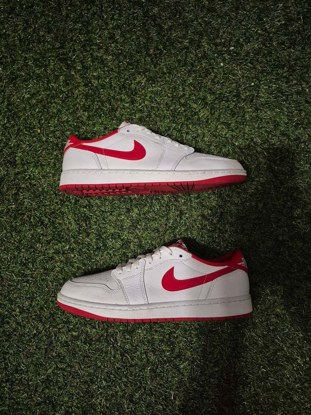 Air Jordan 1 Retro Low OG University Red White Sneakers